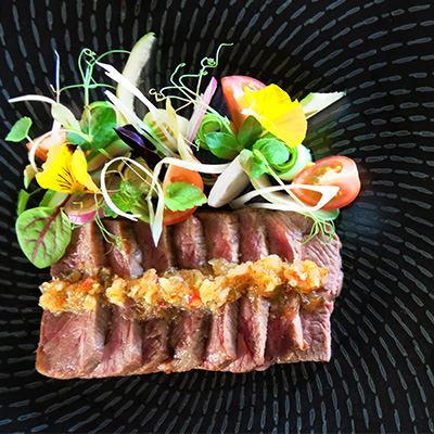 Beef wagyu salad