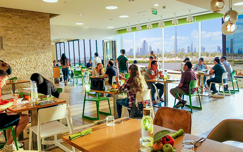 Enjoy Burj Khalifa views at this family-friendly brunch at Eat Well Dubai