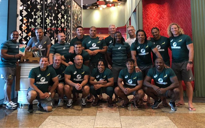 Dubai Rugby Sevens’ 2017 champions tackle “monster lunch” ahead of competition