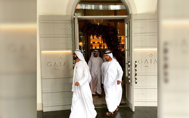 Sheikh Mohammed spotted at newly opened GAIA Dubai
