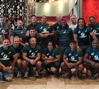Dubai Rugby Sevens’ 2017 champions tackle “monster lunch” ahead of competition