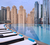 Dip and dine pool day review: Shades, Address Dubai Marina