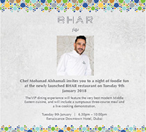 A Middle Eastern Dining Experience at BHAR