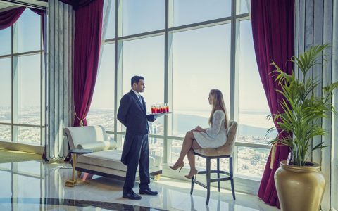 Brunch in the clouds at the world’s highest suspended suite