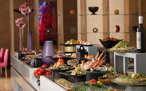 Enjoy more than 200 dishes and free pool access at this Abu Dhabi brunch