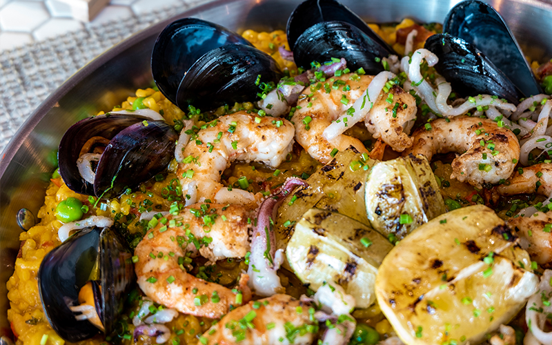 Enjoy unlimited paella every Thursday evening at this Dubai restaurant