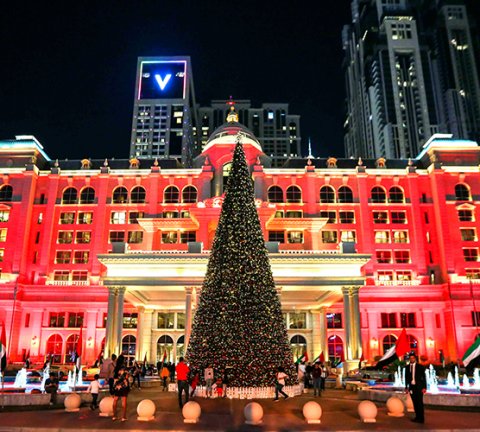 Celebrate Christmas cheer at the magical Habtoor Palace Festive Garden