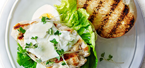 Caesar salad burgers