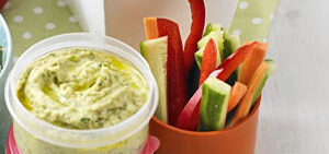 Lemon & coriander hummus 