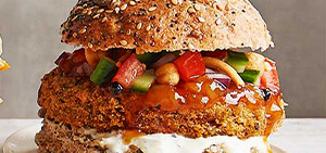 Veggie Indian burger