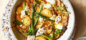 Ricotta, broccoli, & new potato frittata