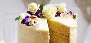 Lemon & elderflower celebration cake