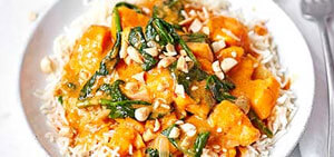 Satay sweet potato curry