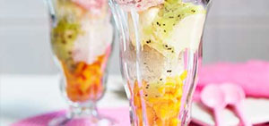 Super-easy fruit ice cream