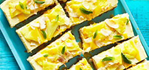 Tropical cheesecake bars