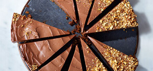 Chocolate hazelnut ice cream cheesecake