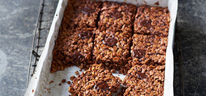 Chocolate orange flapjacks