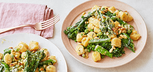 Creamy broccoli gnocchi