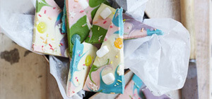 White chocolate unicorn bark