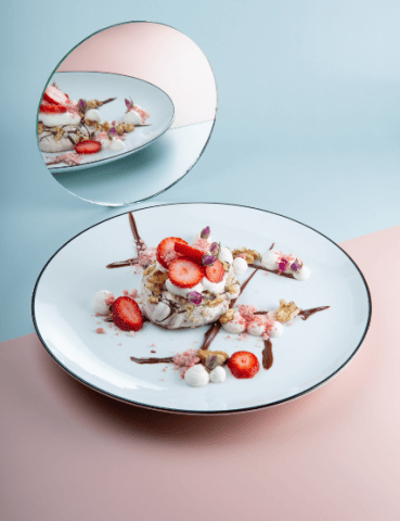 Create & Assemble: Dark Chocolate with Walnut Pavlova