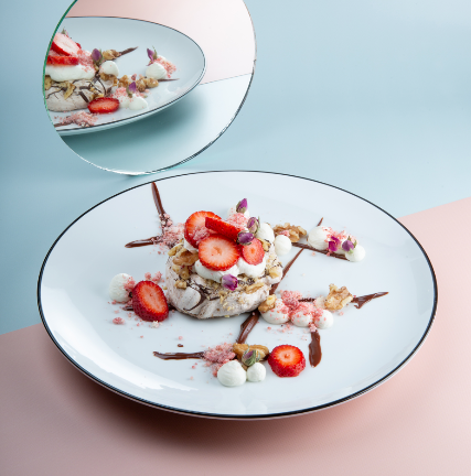 Create & Assemble: Dark Chocolate with Walnut Pavlova