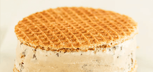 Caramel & coffee ice cream sandwich