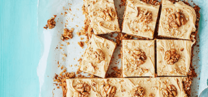 Coffee & walnut flapjacks