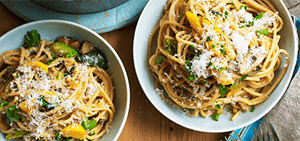 Healthier veggie carbonara