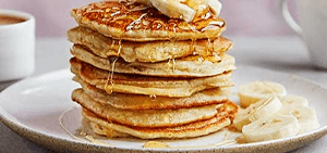 Vegan banana pancakes