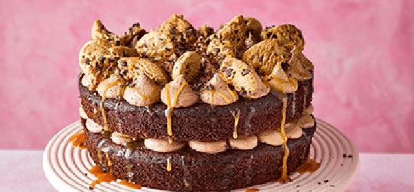 Chocolate salted caramel cookie cake