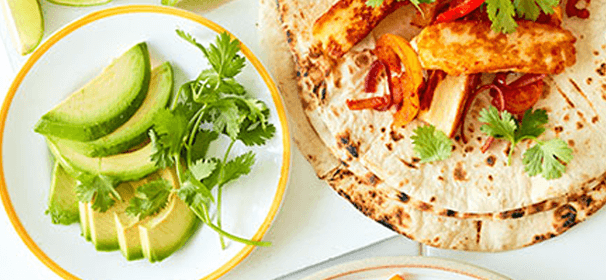 Halloumi fajitas