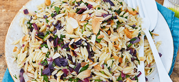 Herby orzo & lemon salad