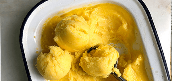Mango sorbet 