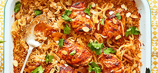 Roast chicken & spiced rice