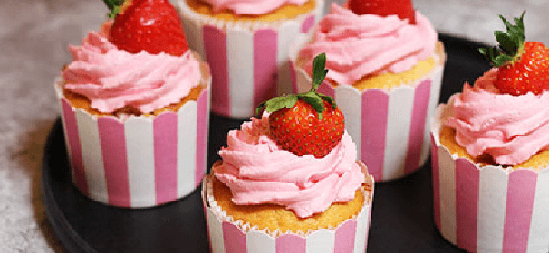Strawberry cupcakes