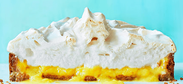 Vegan lemon meringue pie
