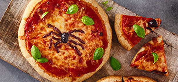 Healthy Halloween pizzas