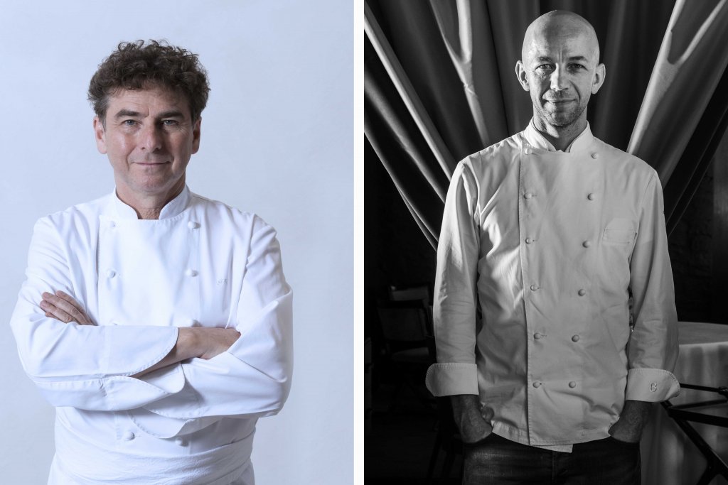Chefs Franck Cerutti and Riccardo Camanini