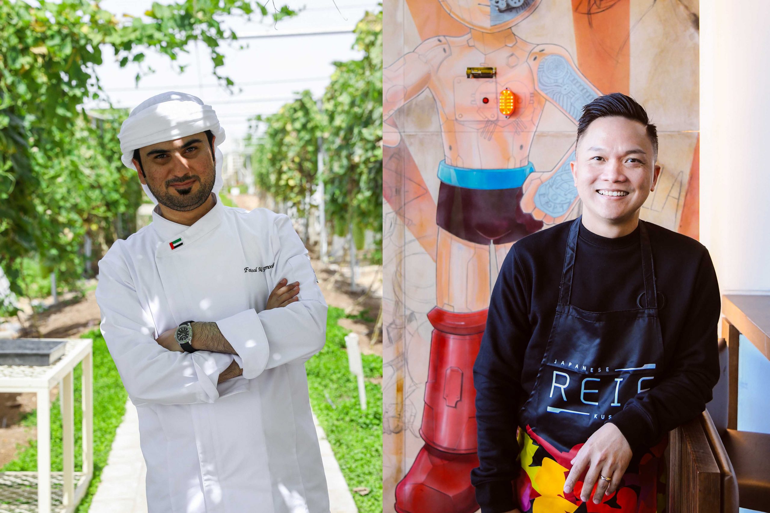 Abu Dhabi Culinary Chefs Reif Othman and Faisal Alharmoodi