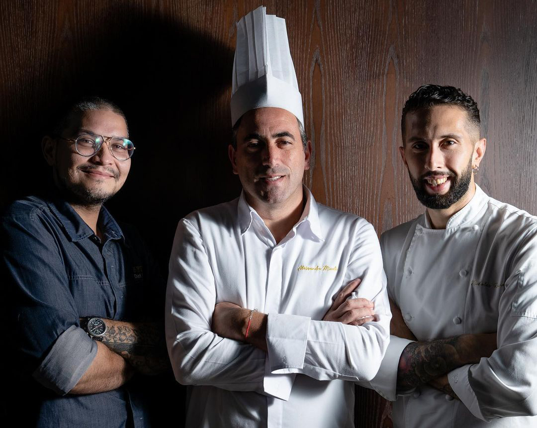 Chefs Carlos De Garza, Alessandro Miceli and Nicholas Reina