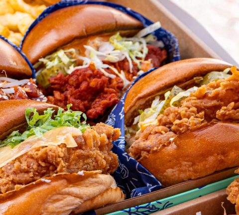 Get your complimentary fried chicken bun from Jailbird!