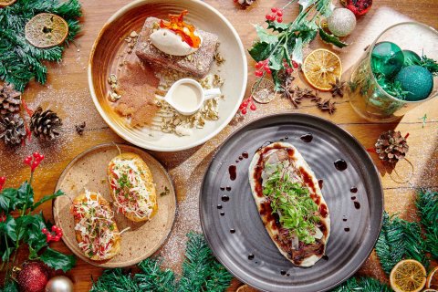 Christmas cheer at Myrra, Club Vista Mare, Palm Jumeirah