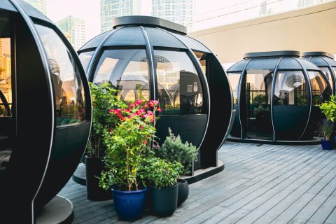 Indulge in Pan-Asian cuisine in private pods at The Pods, Bluewaters