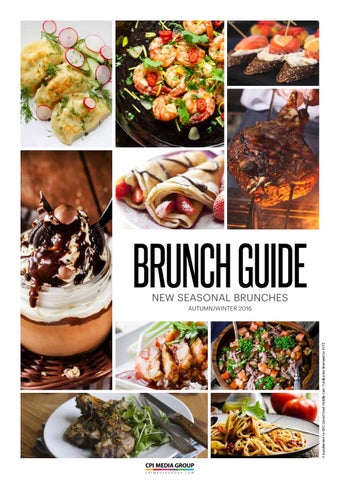 Brunch Guide New Seasonal Brunches – Autumn/Winter 2016