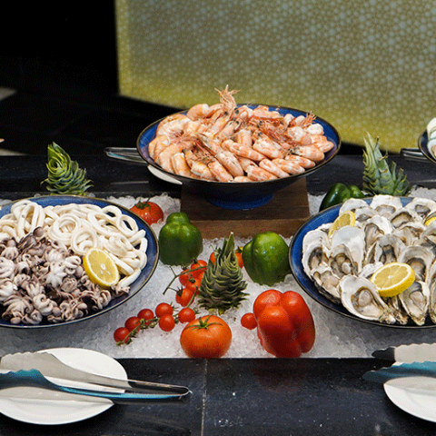 SEAFOOD NIGHT FOR TWO AT MARRIOTT HOTEL AL JADDAF, DUBAI, WORTH AED500