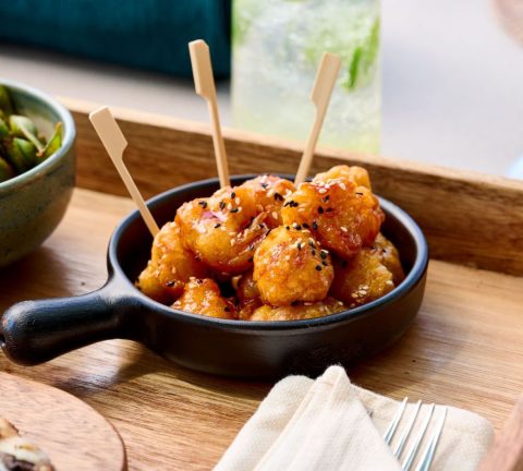 Prepare AURA Skypool’s signature Gochujang cauliflower popcorn
