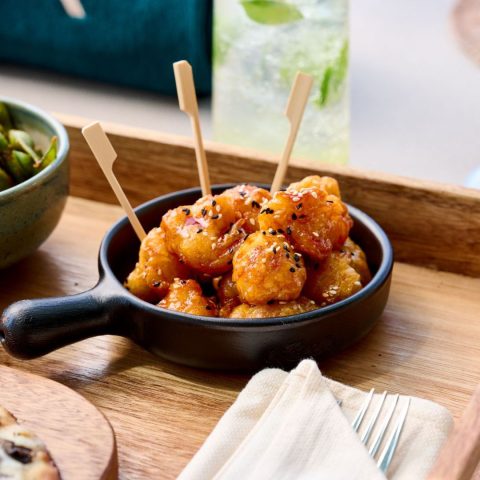 Prepare AURA Skypool’s signature Gochujang cauliflower popcorn