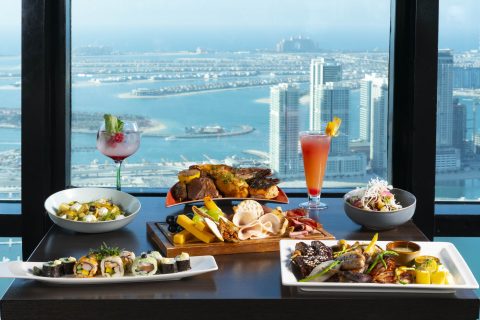 Discover unparalleled sky-high dining experiences with Dubai Marriott Harbour Hotel and Suites