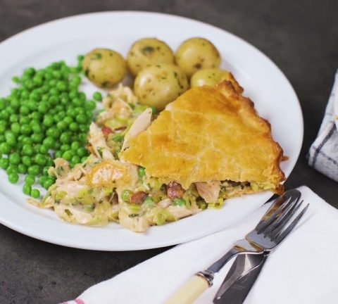 How to make Roast chicken pie