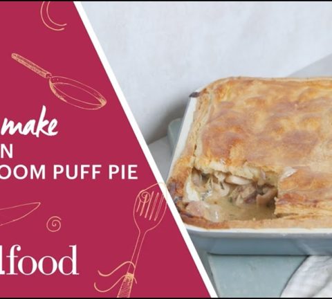 How to make Chicken mushroom puff pie